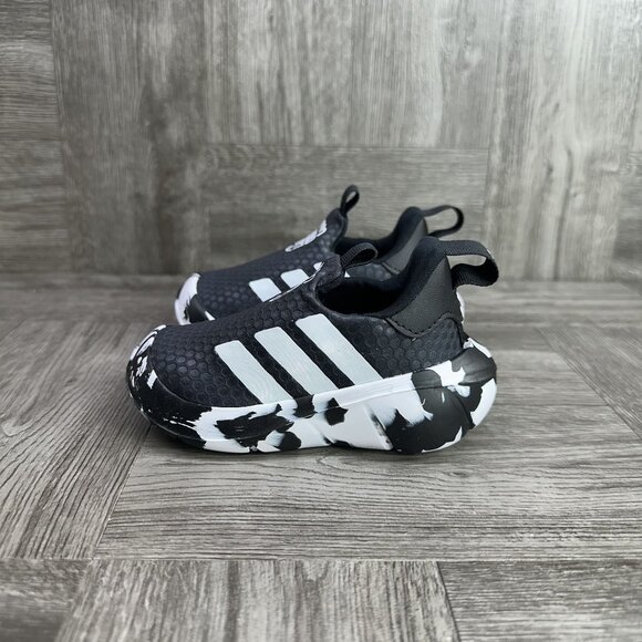 Adidas Monofit TR Infant size 5 Black White Slip On Training Shoes - Picture 5 of 8